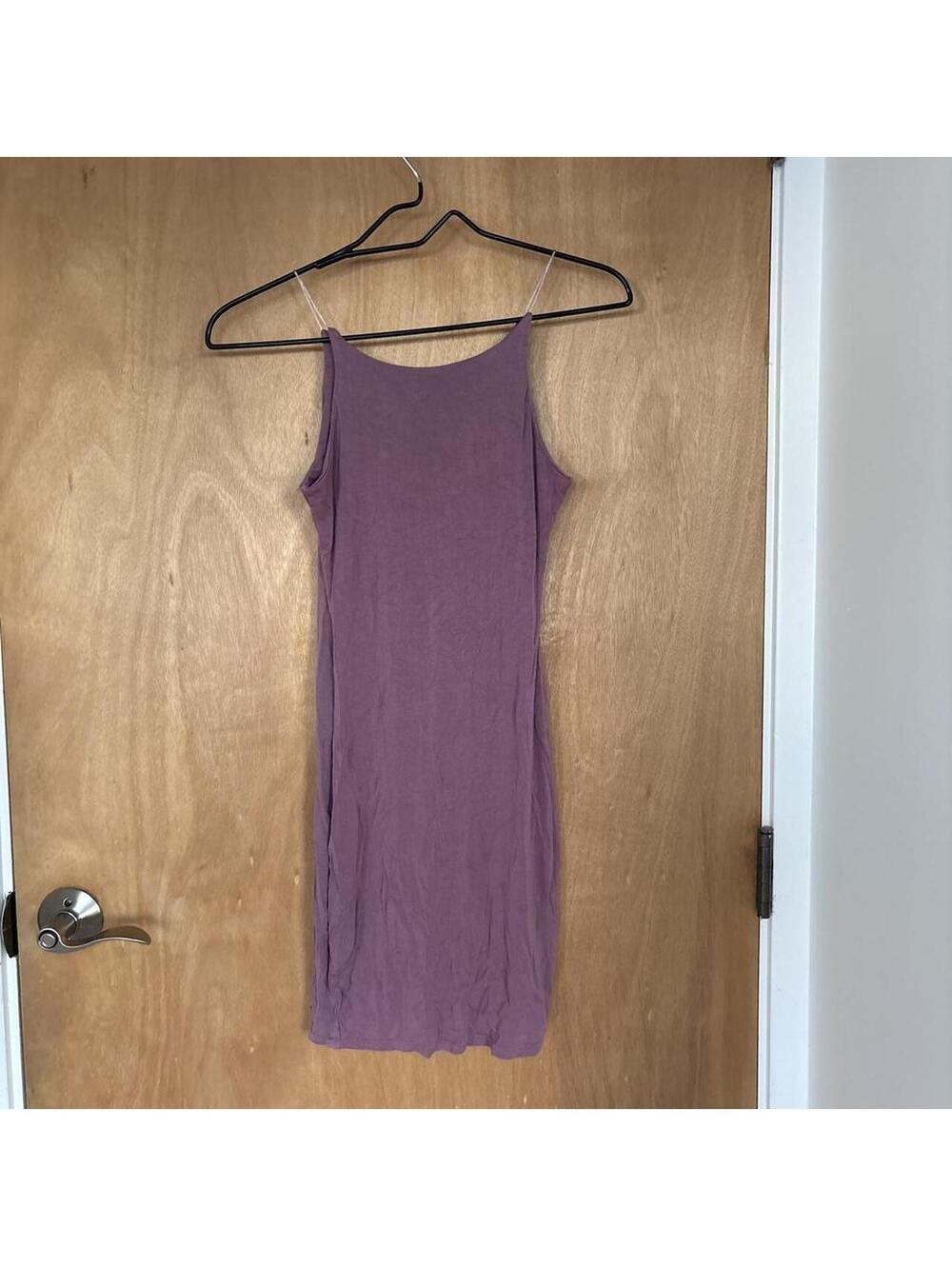 Boohoo Mauve Purple Minimalist Slip Dress US 2